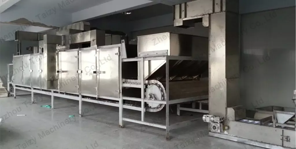 Large Scale Peanut Roasting System In Factory