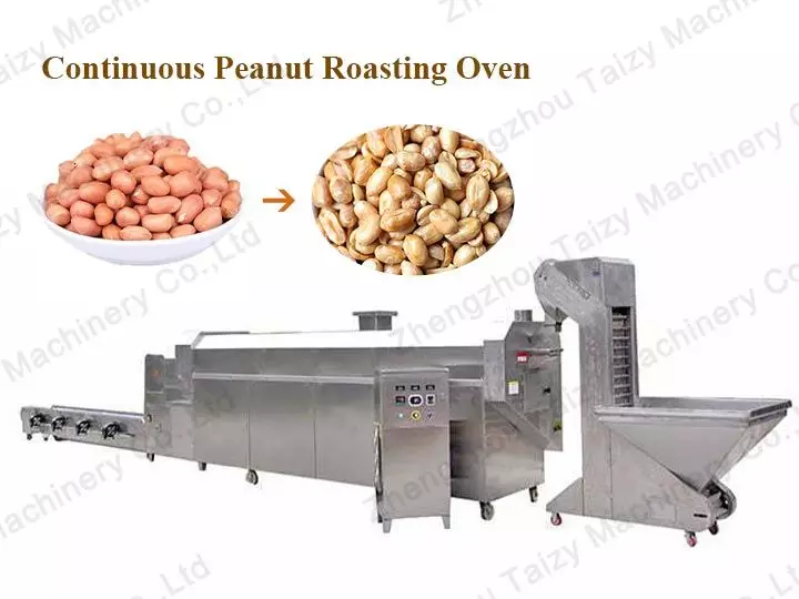 Continuous Peanut Roasting Oven for Sale